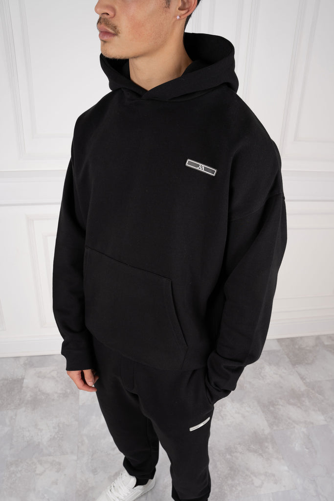 Day To Day Oversized Full Tracksuit - Black