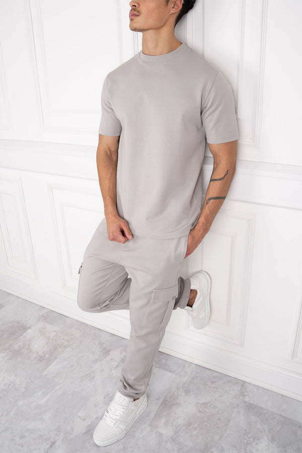 Day To Day T-Shirt And Jogger Set - Grey