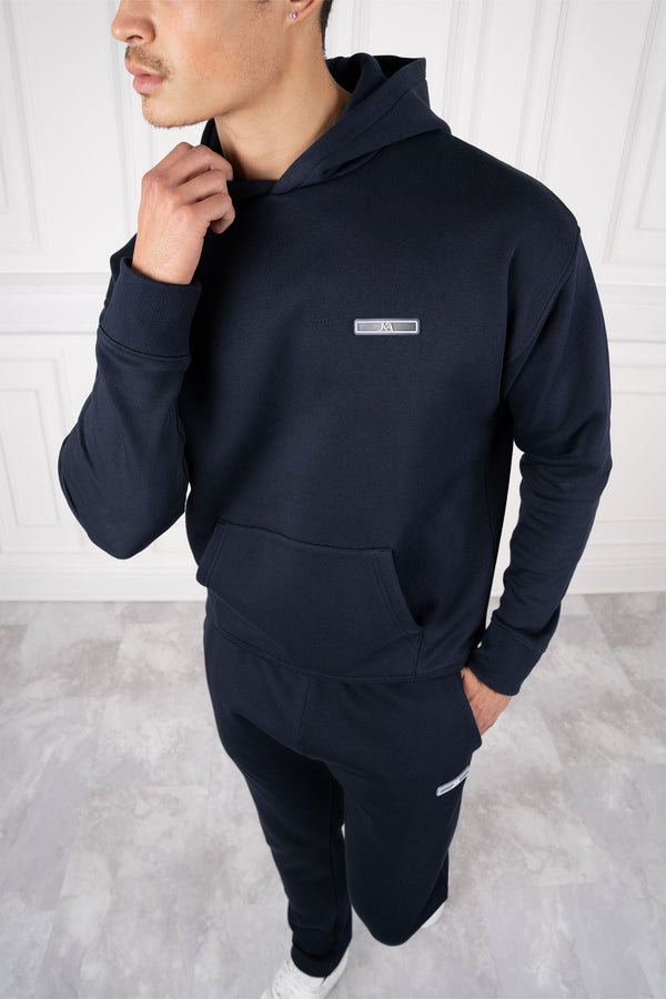 Day To Day Straight Leg Full Tracksuit - Navy