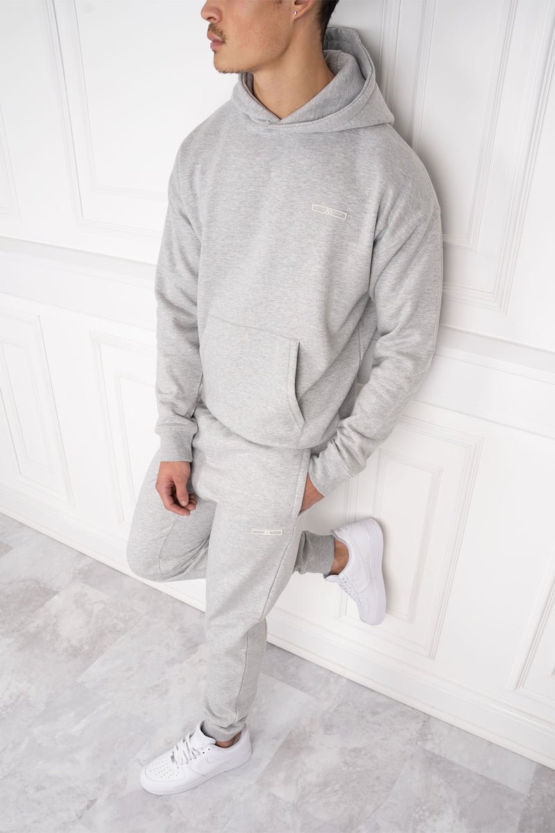 Day Slim Fit Full Tracksuit - Grey Marl