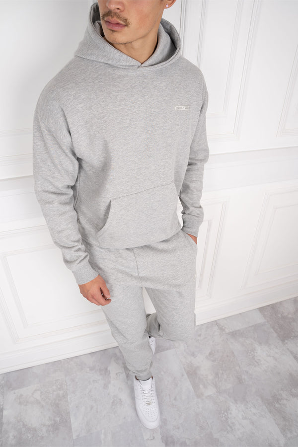 Day Slim Fit Full Tracksuit - Grey Marl