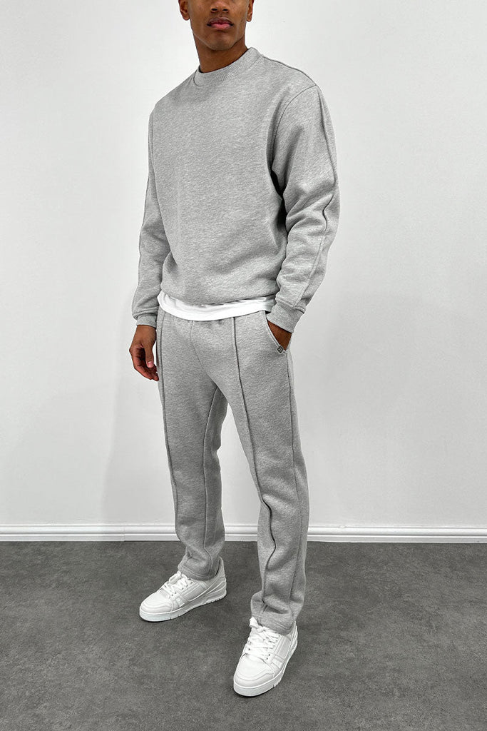 Capone Relaxed Sweat Pants - Grey Marl