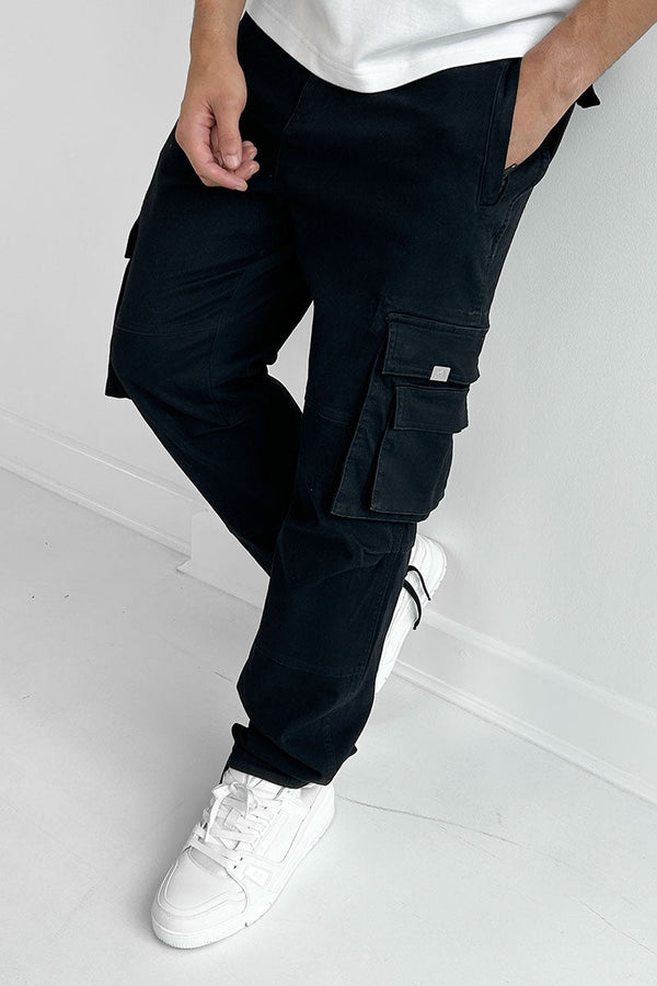 Overlap Panel Cargo - Black