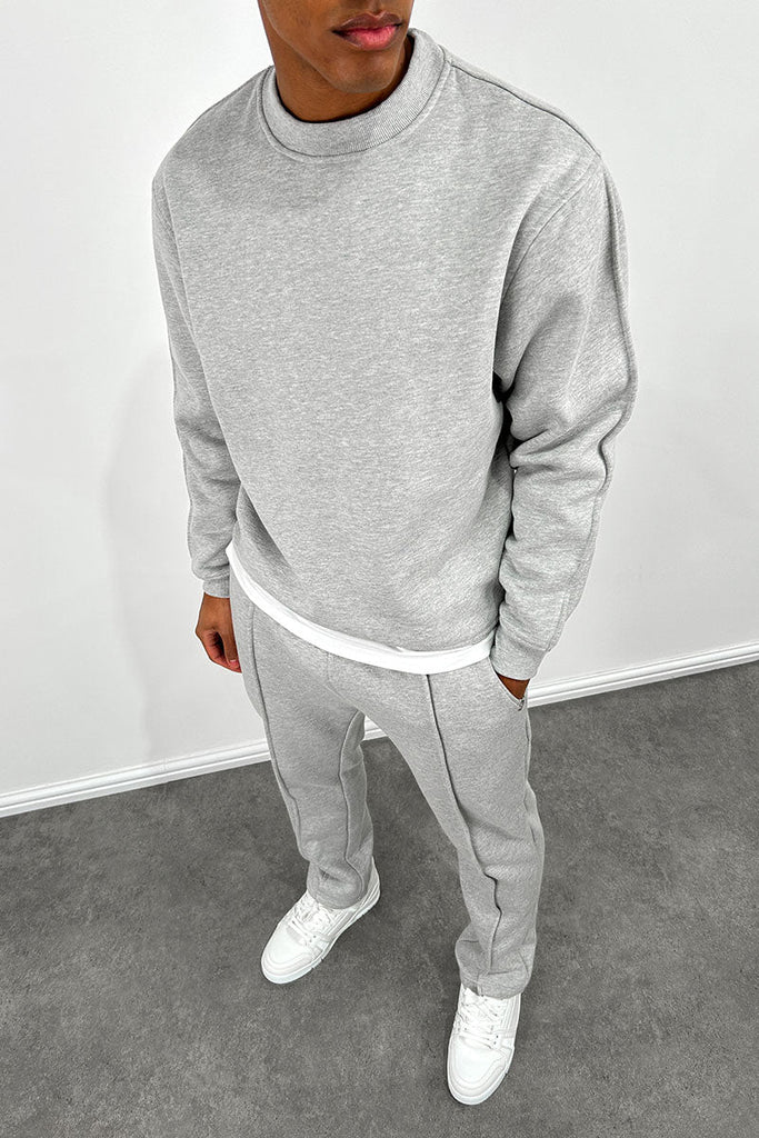 Capone Relaxed Sweat Pants - Grey Marl