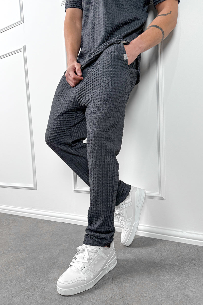 Structured Trousers - Charcoal