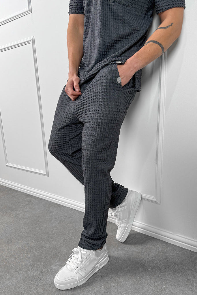 Structured Trousers - Charcoal