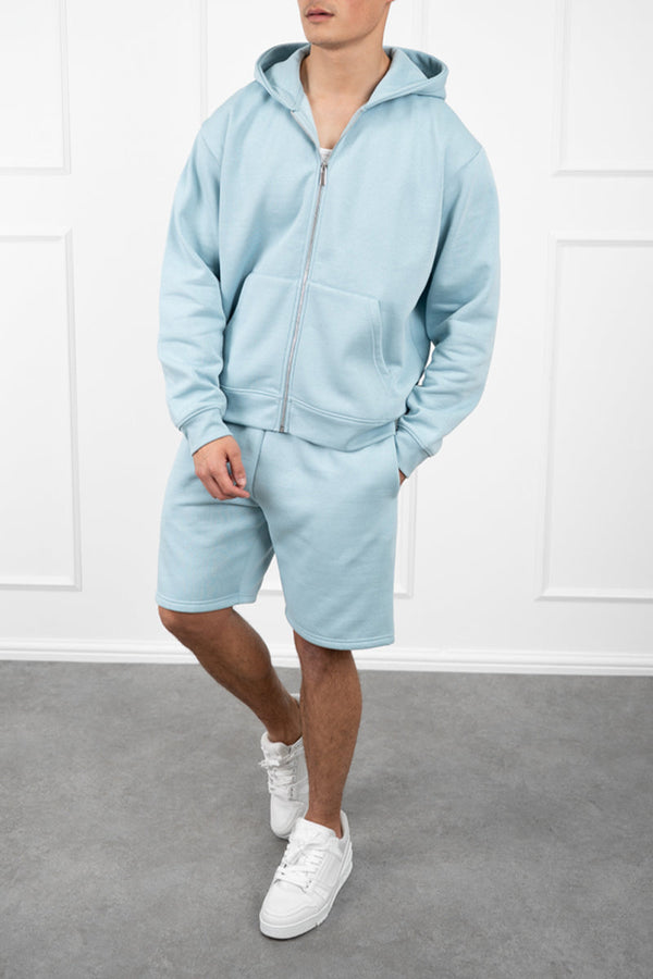 Relaxed Fit Shorts - Light Blue