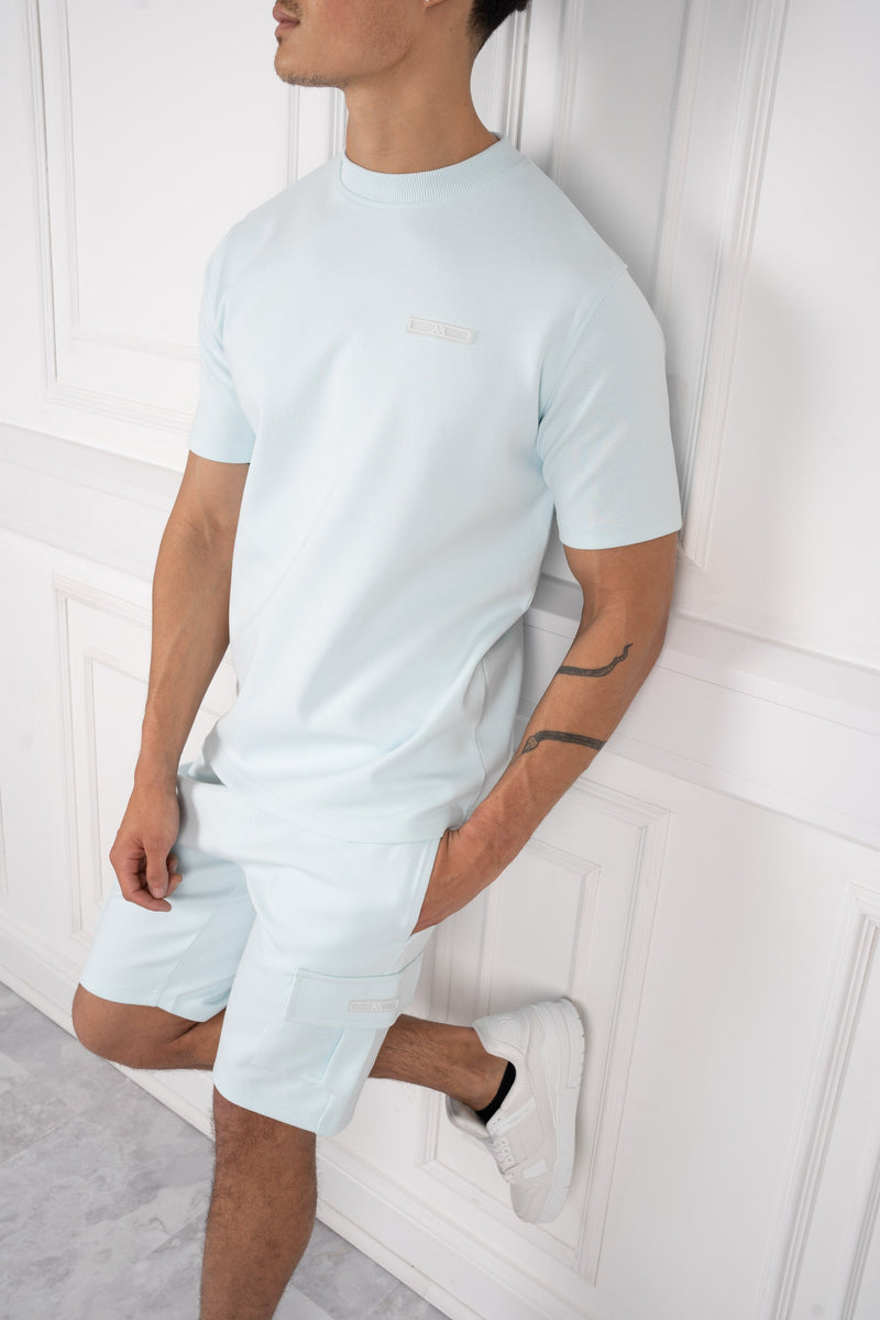 Day To Day Slim Fit Twin Set - Pastel Blue