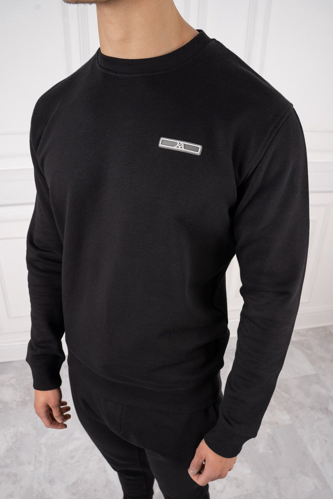 Day To Day Crew Neck TS Sweatshirt - Black