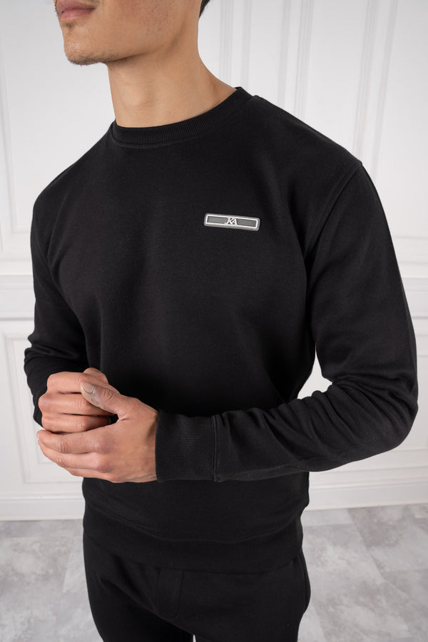 Day To Day Crew Neck TS Sweatshirt - Black