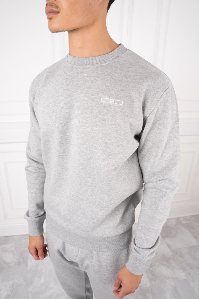 Day To Day Crew Neck TS Sweatshirt - Grey Marl