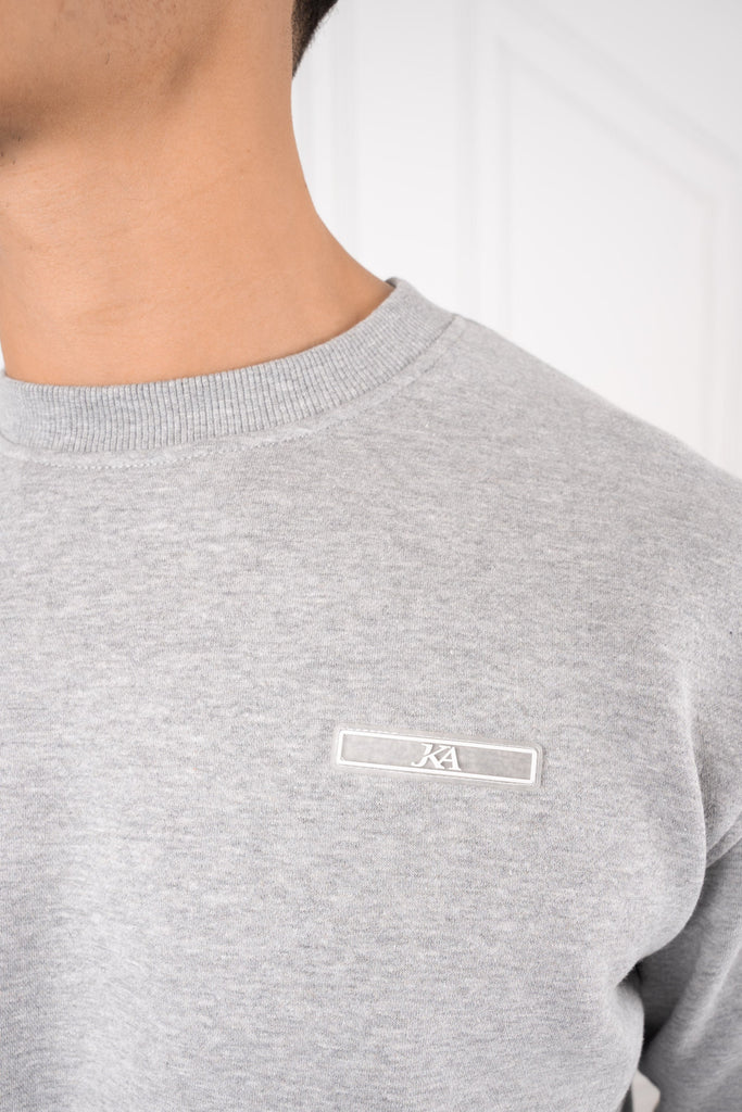 Day To Day Crew Neck TS Sweatshirt - Grey Marl