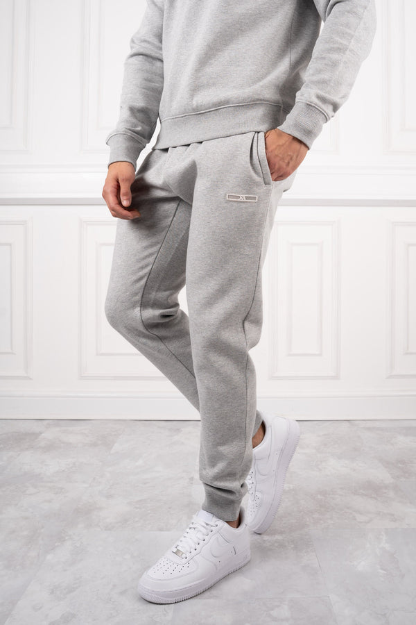 Day To Day Crew Neck TS Joggers - Grey Marl