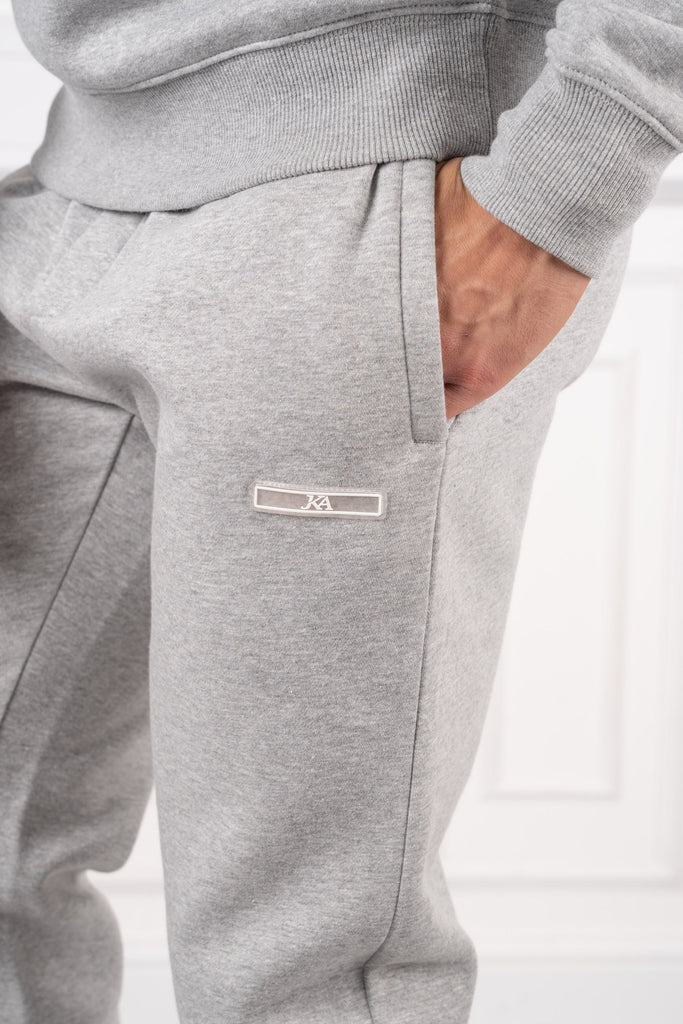 Day To Day Crew Neck TS Joggers - Grey Marl