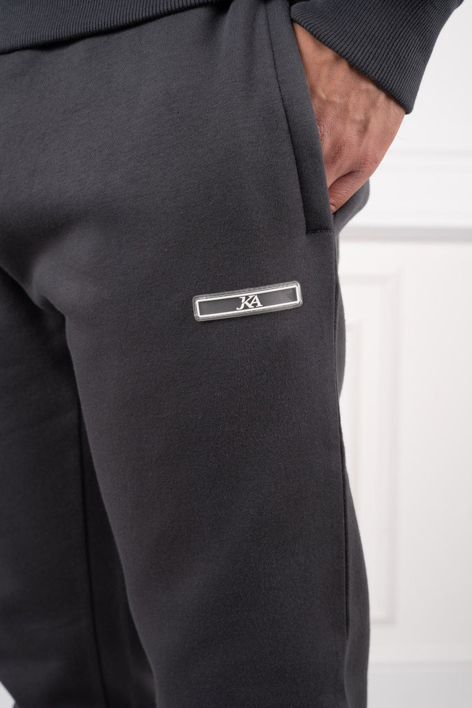 Day To Day Crew Neck TS Joggers - Charcoal