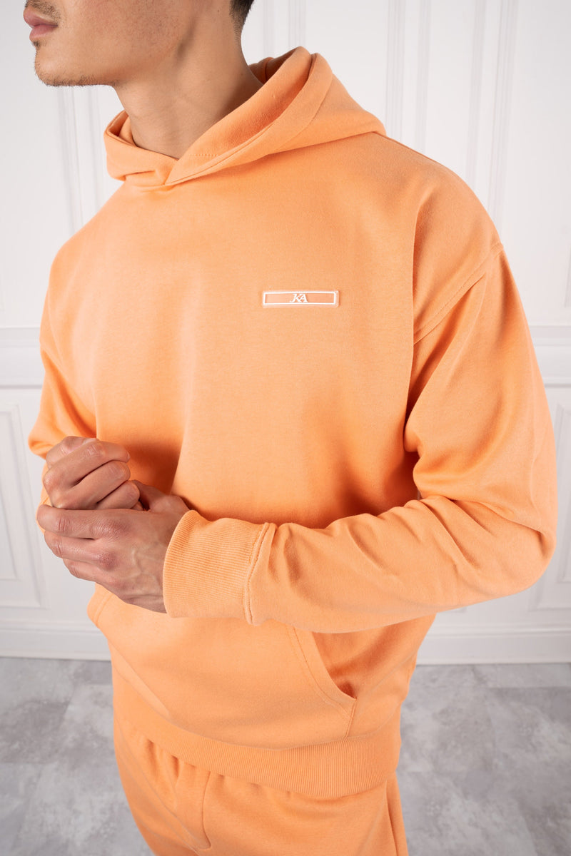 Day To Day Slim Fit Full Tracksuit - Pastel Orange