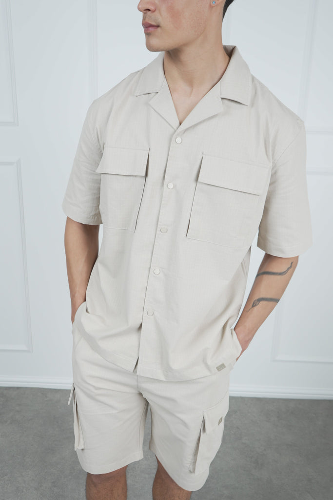 Ripstop Cargo Shorts - Stone