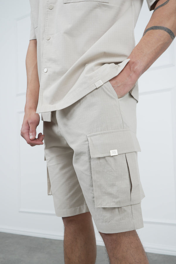 Ripstop Cargo Shorts - Stone