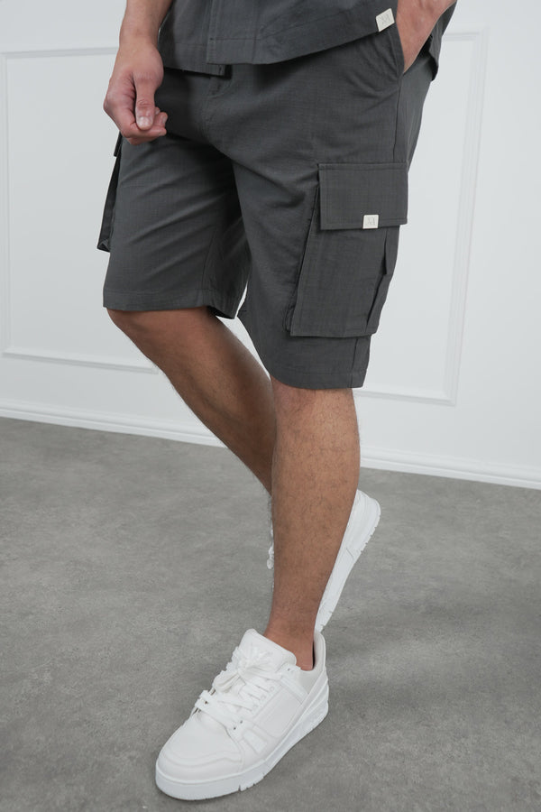 Ripstop Cargo Shorts - Charcoal