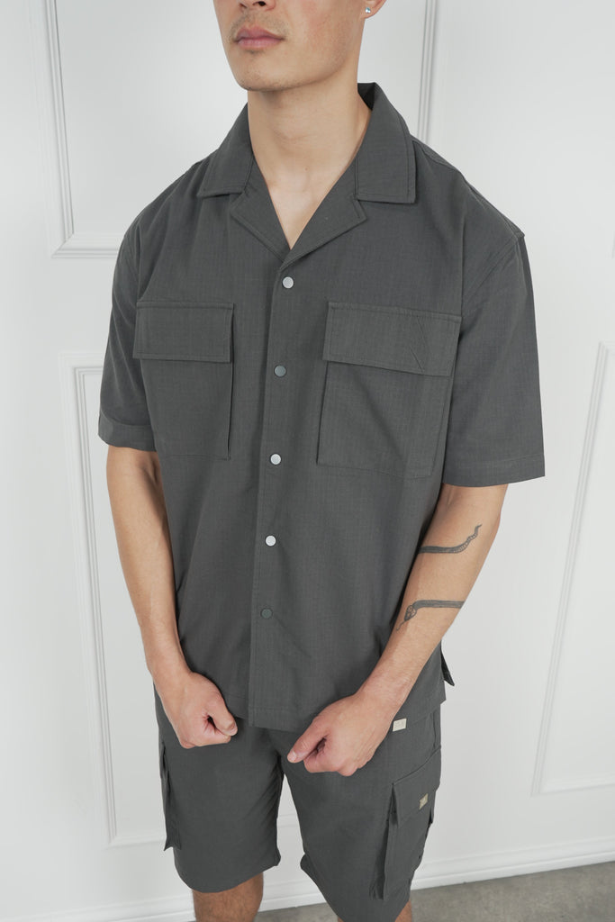 Ripstop Cargo Shorts - Charcoal
