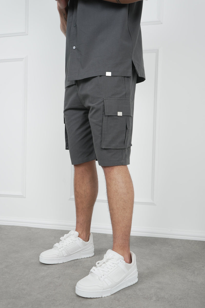 Ripstop Cargo Shorts - Charcoal