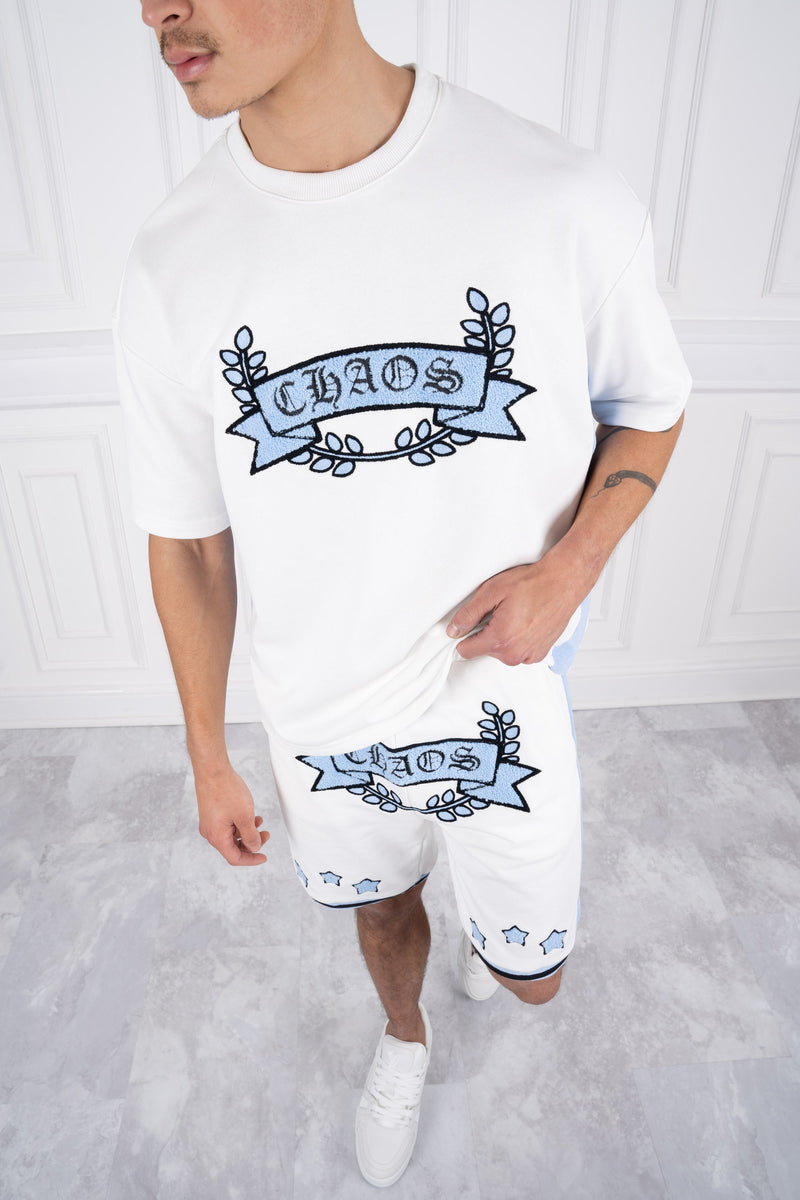 Chaos Crest Short - White/Pale Blue