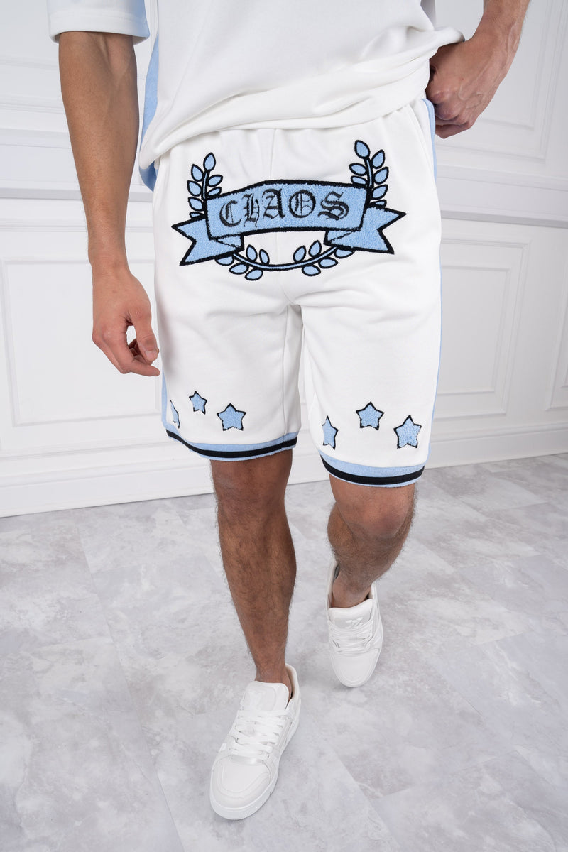 Chaos Crest Short - White/Pale Blue