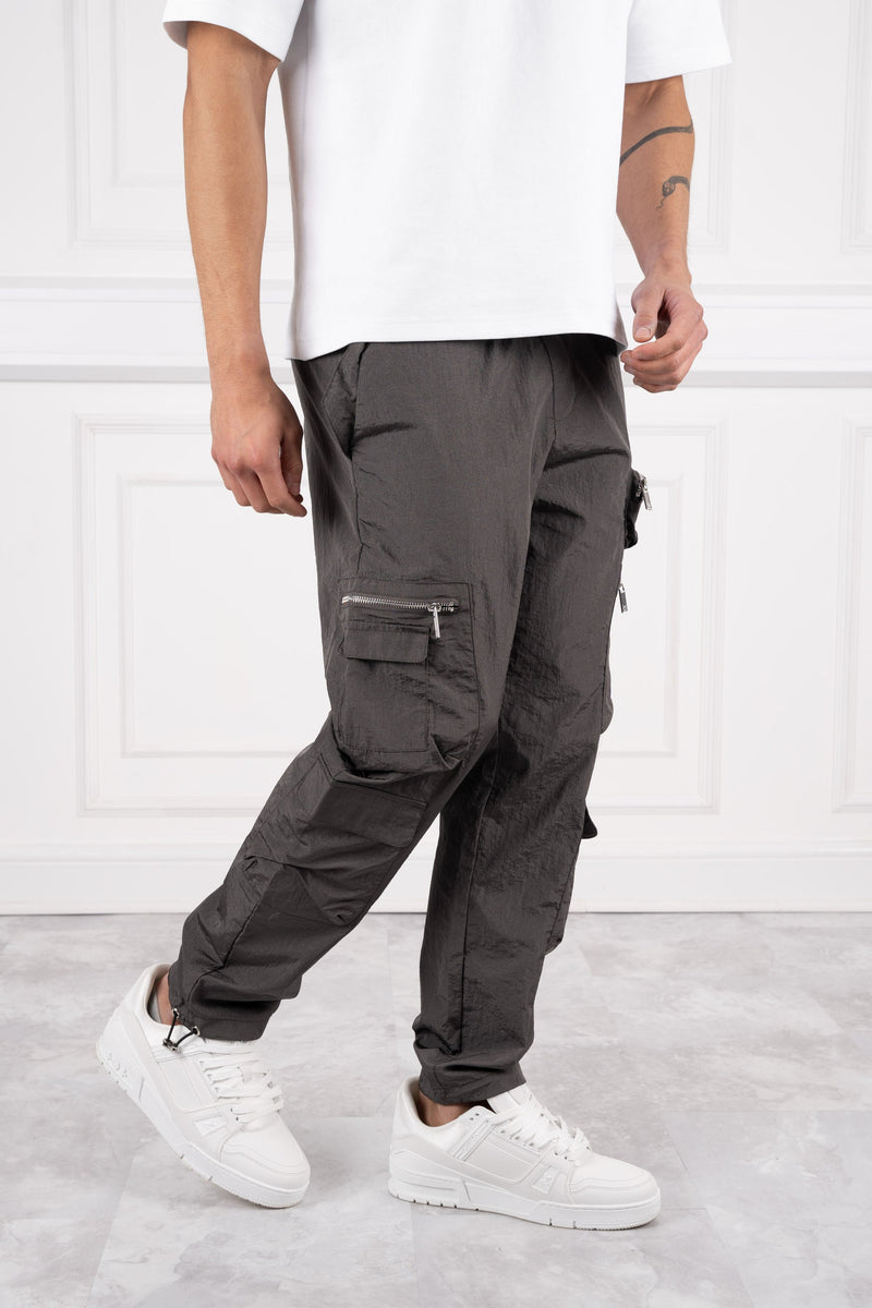 Electra Box Pocket Cargo Pants - Charcoal