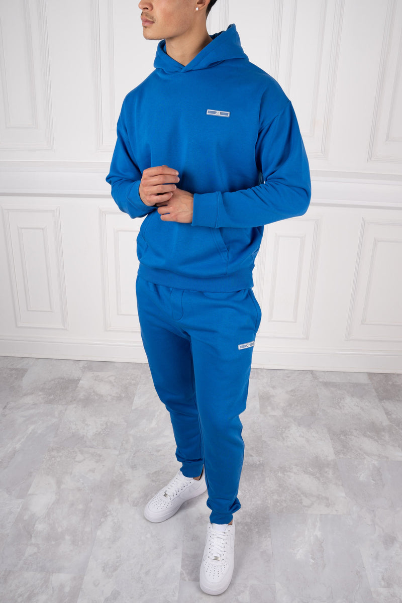 Day To Day Slim Fit Full Tracksuit - Cobalt Blue