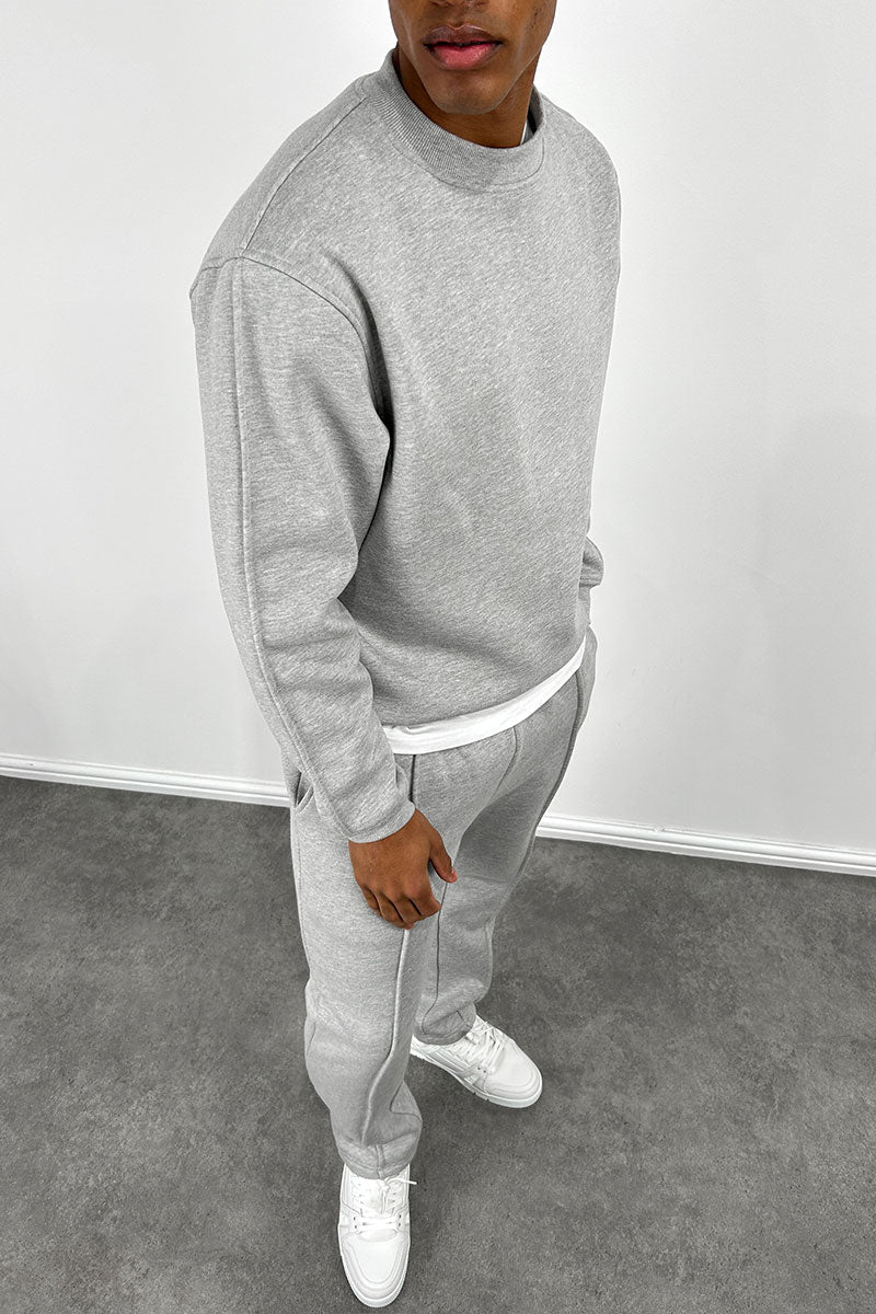 Capone Relaxed Sweat Pants - Grey Marl