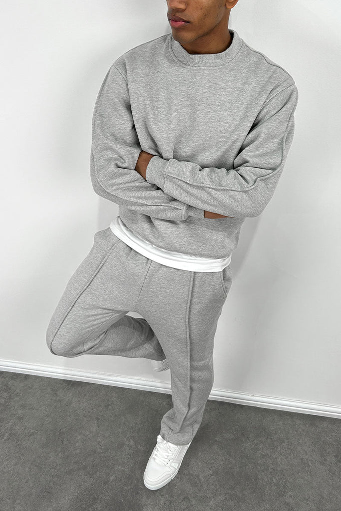 Capone Relaxed Sweat Pants - Grey Marl