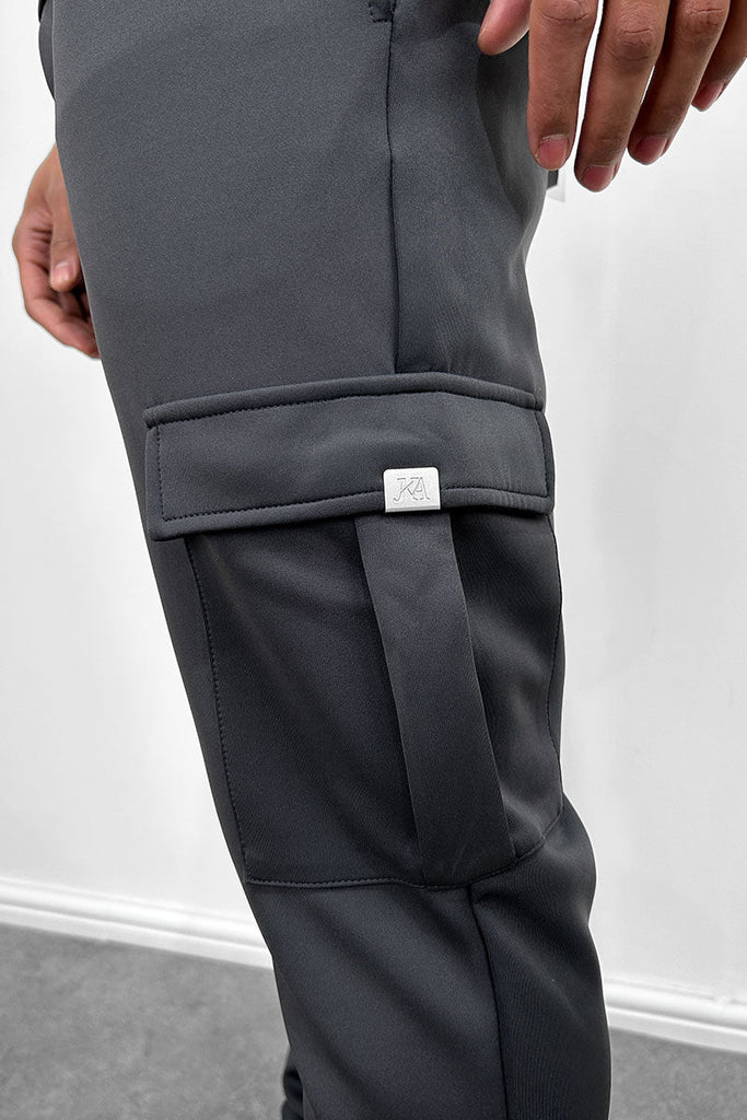 Day To Day Scuba Cargo Pant Jogger - Charcoal