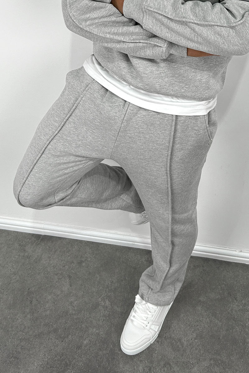 Capone Relaxed Sweat Pants - Grey Marl