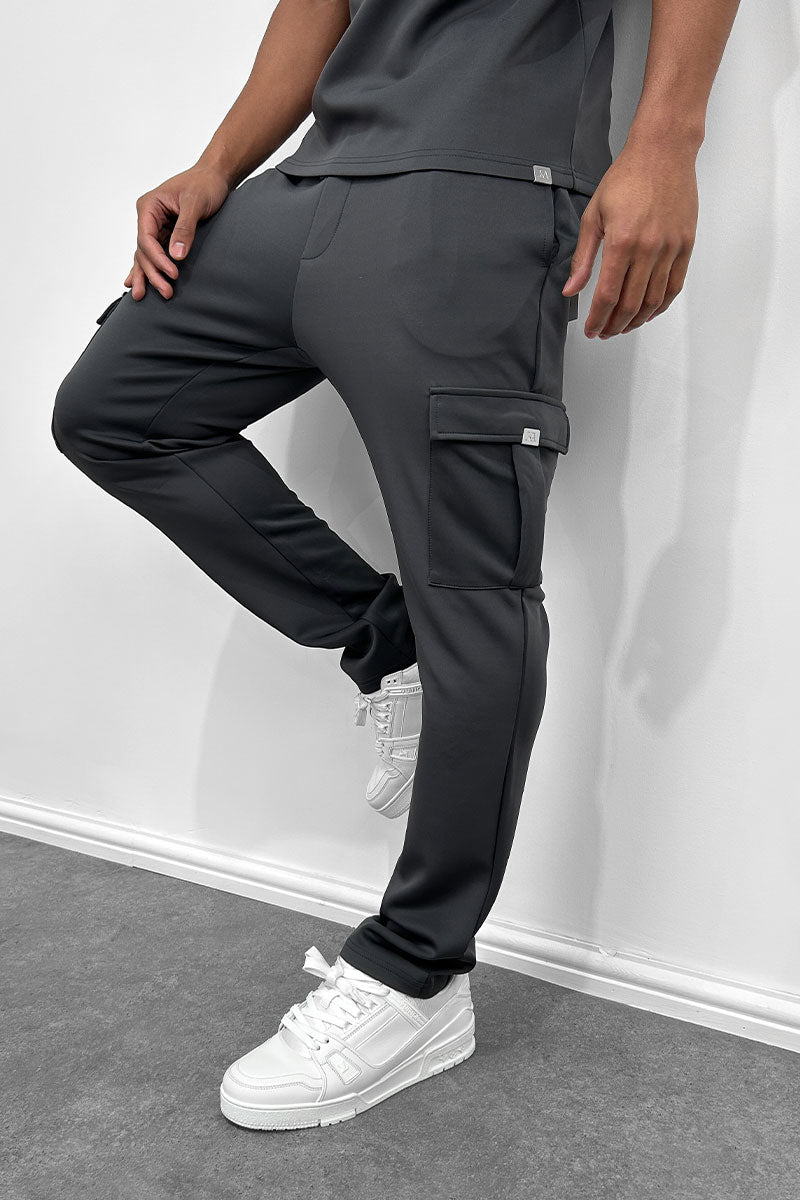 Day To Day Scuba Cargo Pant Jogger - Charcoal