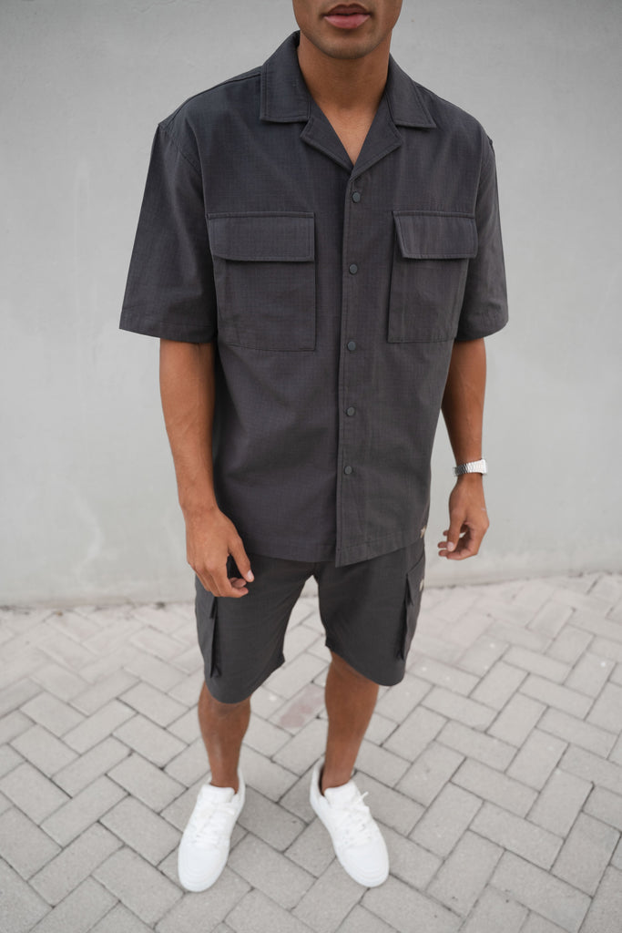 Ripstop Cargo Shorts - Charcoal