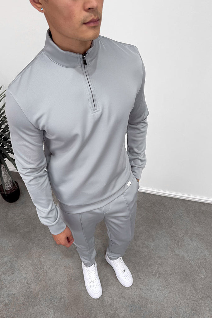 Scuba Quarter Zip Jumper - Grey