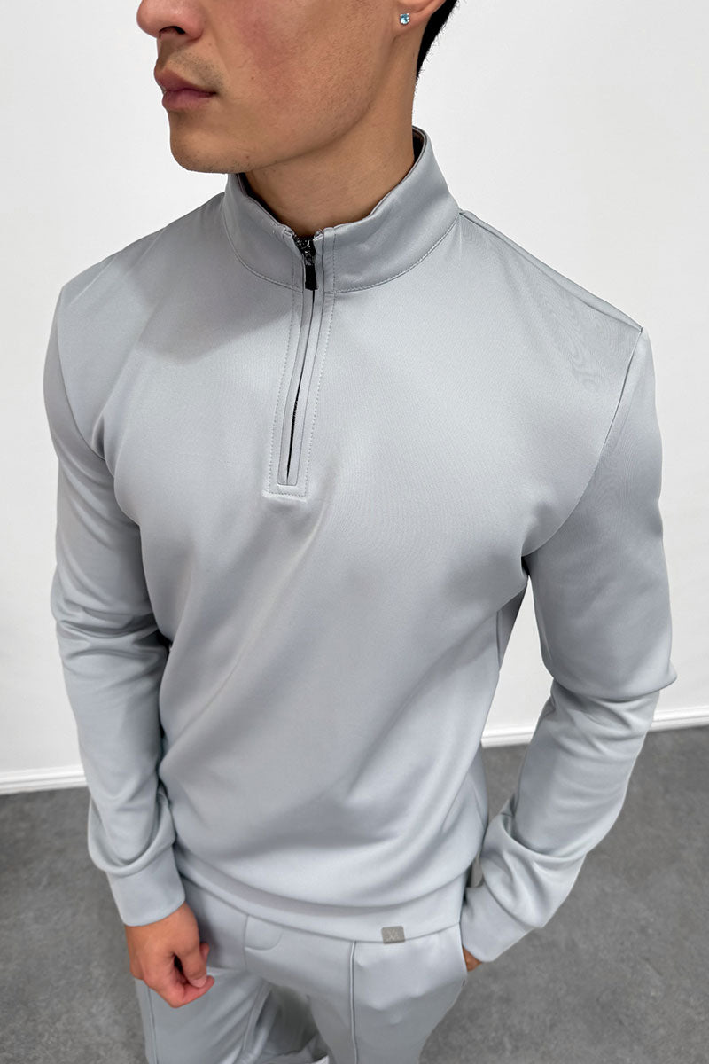 Scuba Quarter Zip Jumper - Grey