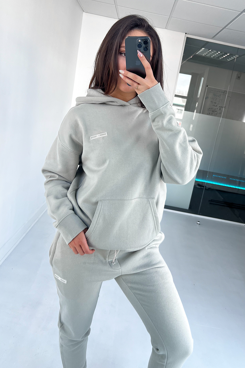 Womens Day To Day Slim Fit Full Tracksuit - Pale Green