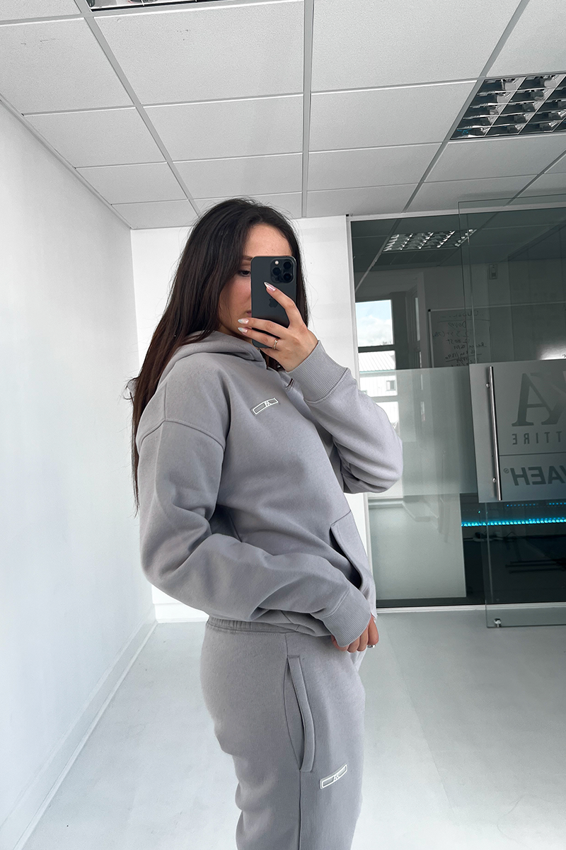 Womens Day To Day Slim Fit Full Tracksuit - Grey