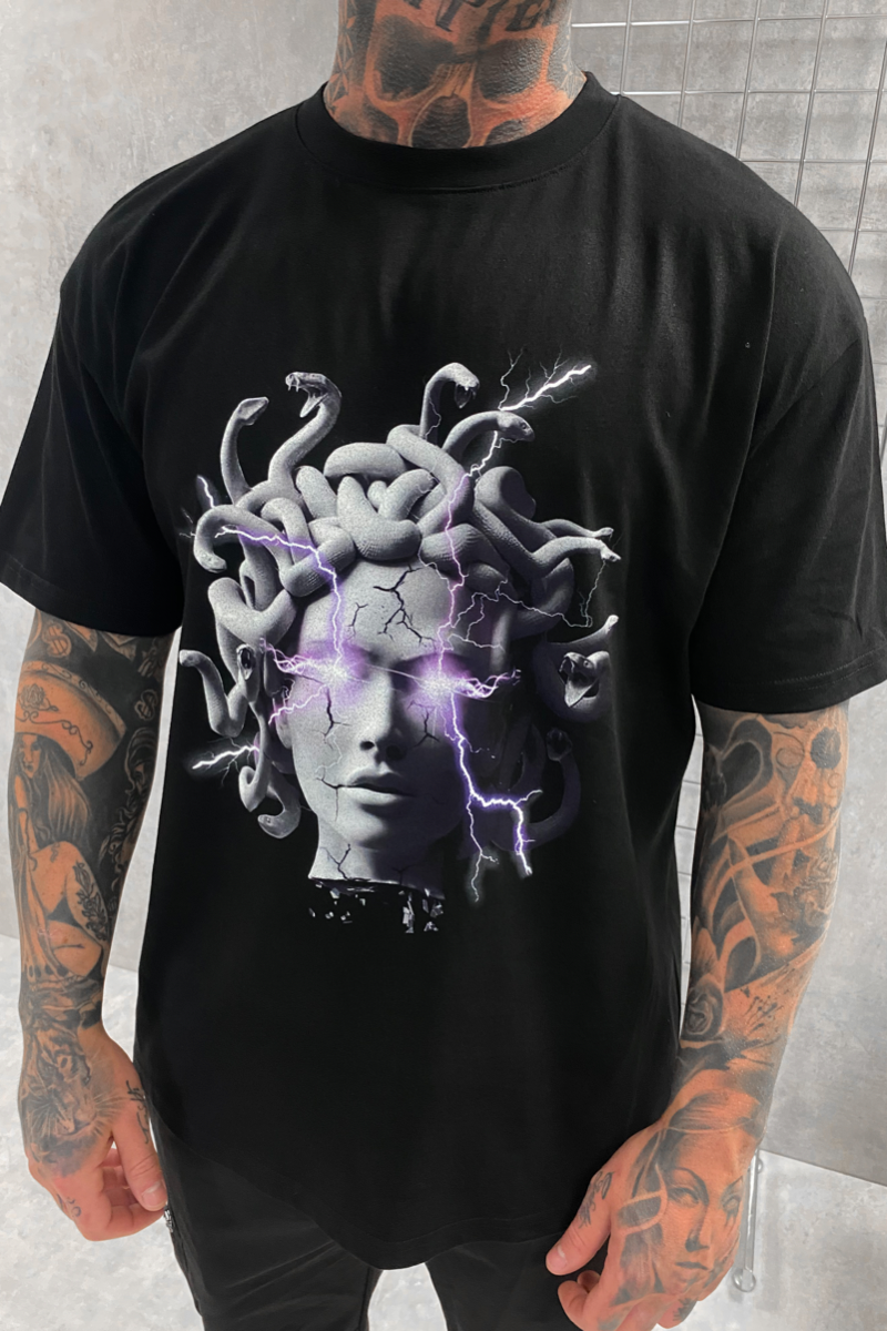 Medusa V2 Oversized T-Shirt - Black – JkattireUS