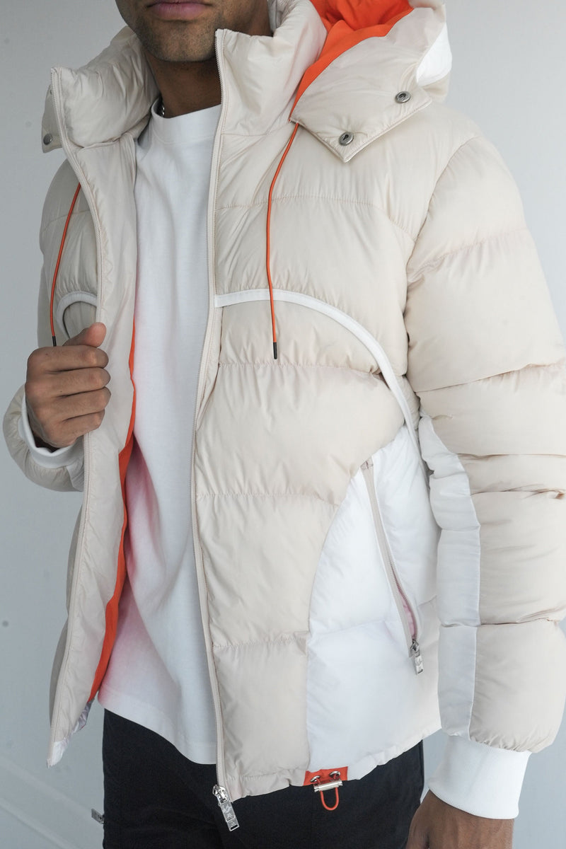 Orbit Puffer Jacket - Off White