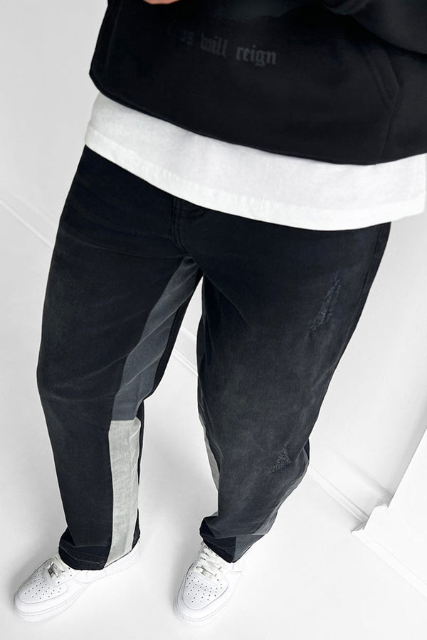 Contrast Carpenter Jeans - Black